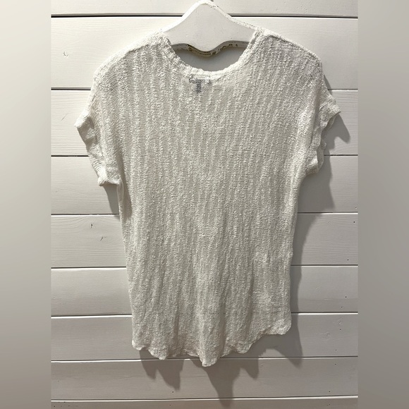 🤍📍Neiman Marcus Cream Textured Knit Tee – Size XS - Picture 8 of 12